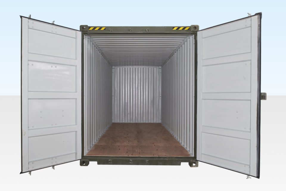 20FT HIGH CUBE CONTAINER - ONETRIP (9FT 6' HIGH) 5 6 20ft one trip HC Front doors open final 960x640 2 3 1